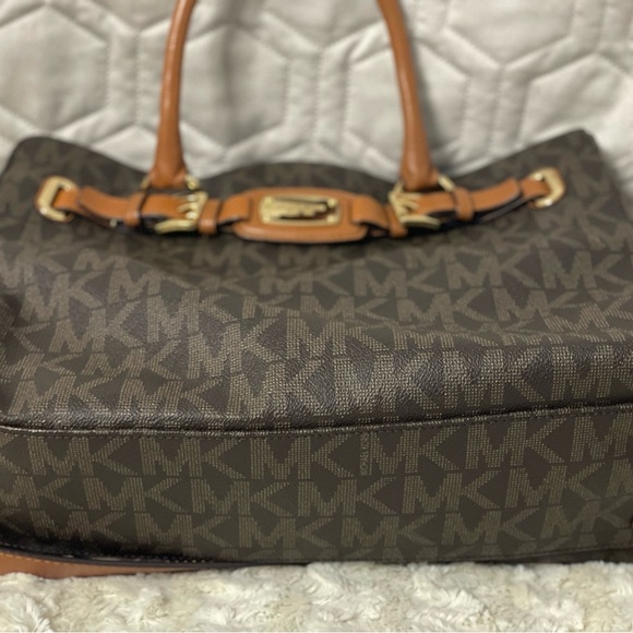 Michael Kors Dark Brown Satchel with Gold Accents - Picture 2 of 7